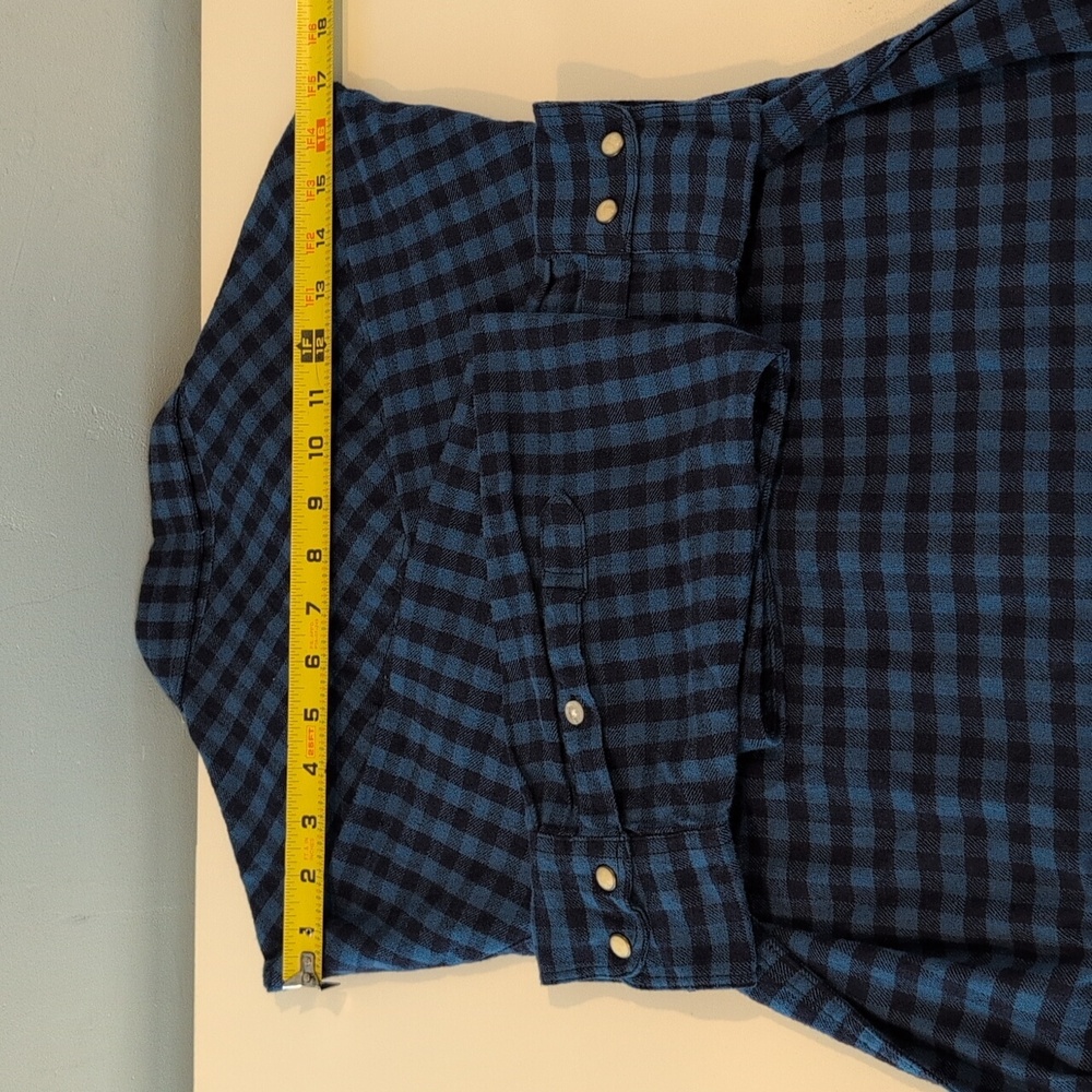 Lucky Brand Men's S Saturday Stretch Western Style Snap Button Plaid Shirt NWT - Picture 16 of 16